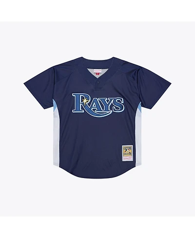 Mitchell & Ness Men's Evan Longoria Navy Tampa Bay Rays Authentic Batting Practice Jersey