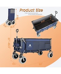 Rainsken Extended Heavy-Duty Foldable Utility Wagon