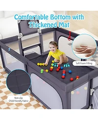 Large Baby Playpen with Mat and Ocean Balls