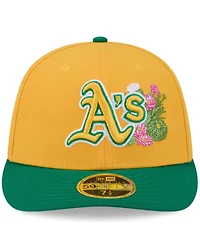New Era Men's Gold/Green Athletics 2026 Spring Training Low Profile 59FIFTY Fitted Hat