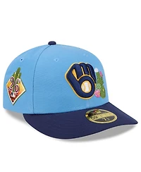 New Era Men's Light Blue/Navy Milwaukee Brewers 2026 Spring Training Low Profile 59FIFTY Fitted Hat