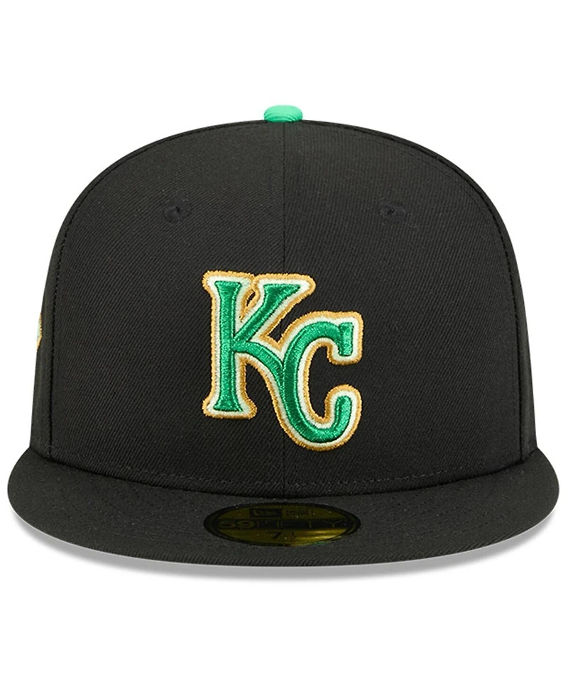 New Era Men's Black Kansas City Royals 2026 St. Patrick's Day 59FIFTY Fitted Hat