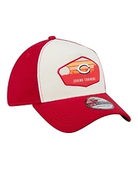 New Era Men's Stone Cincinnati Reds 2026 Spring Training Fan Pack Gradient 39THIRTY Flex Hat