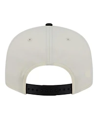 New Era Men's White/Black Chicago Blackhawks Injection Localized Two-Tone 9FIFTY Snapback Hat