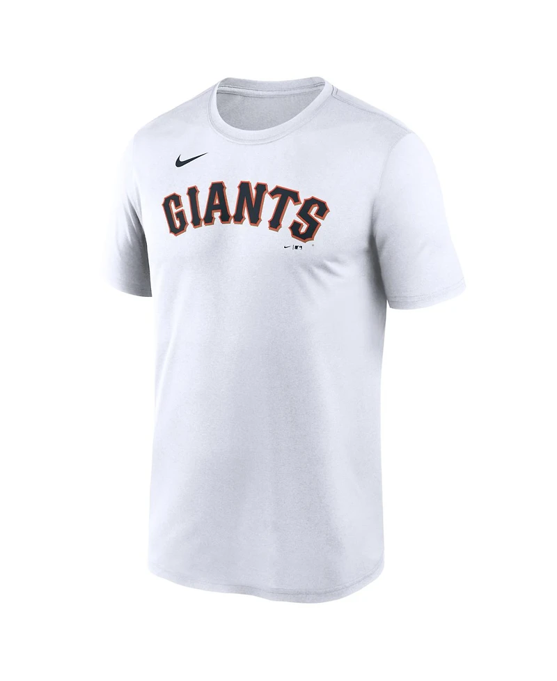 Nike Men's White San Francisco Giants New Legend Wordmark Dri-fit T-Shirt
