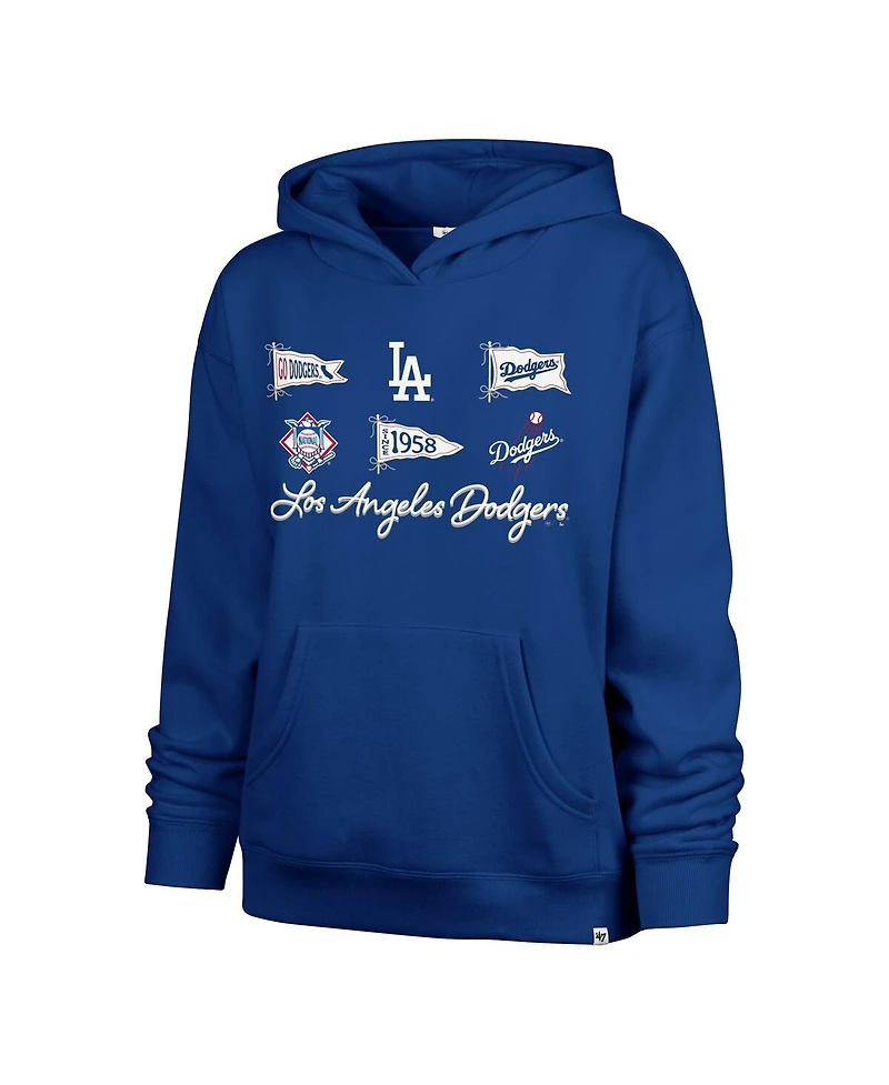 '47 Brand Women's Royal Los Angeles Dodgers Bow Banners Naomi Hoodie