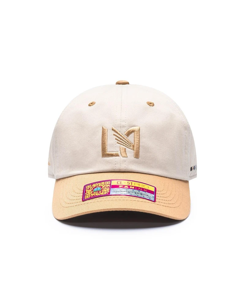 Fan Ink Men's and Women's Tan/Gold Lafc Ocean Drive Adjustable Hat