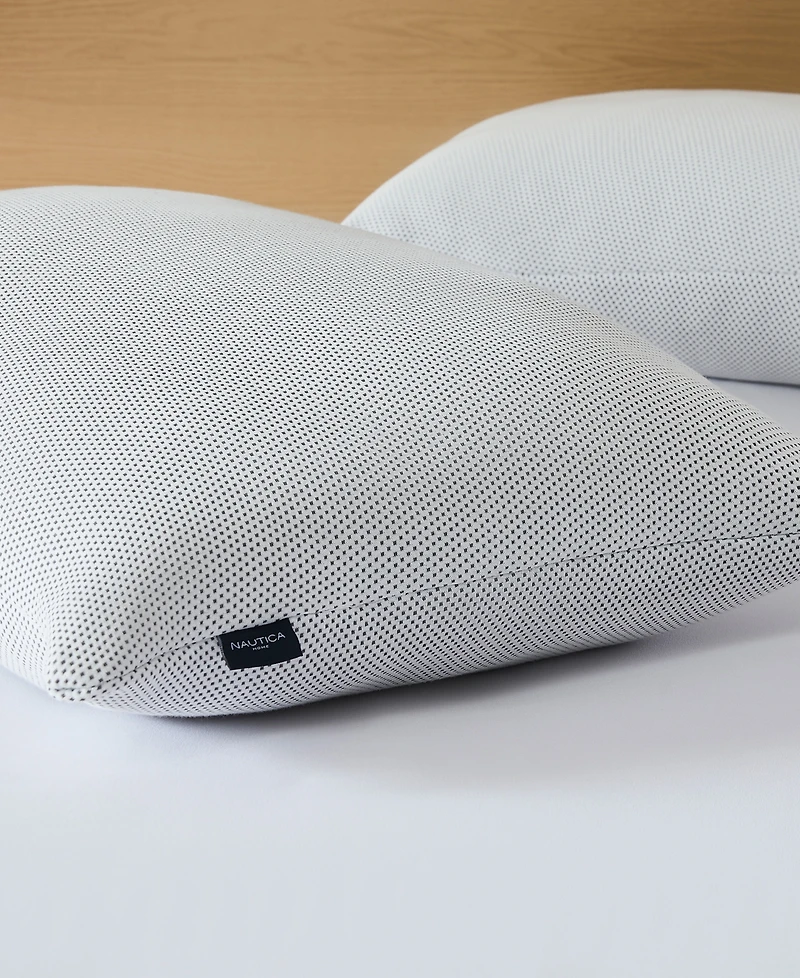 Nautica Charcoal Knit 2-Pack Pillows, Standard