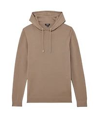 Reiss Men's Merino Wool Drawstring Hoodie