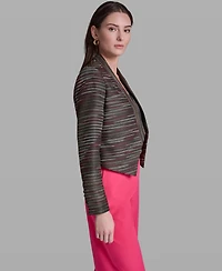 Bcbg Women's Textured Open-Front Collared Jacket