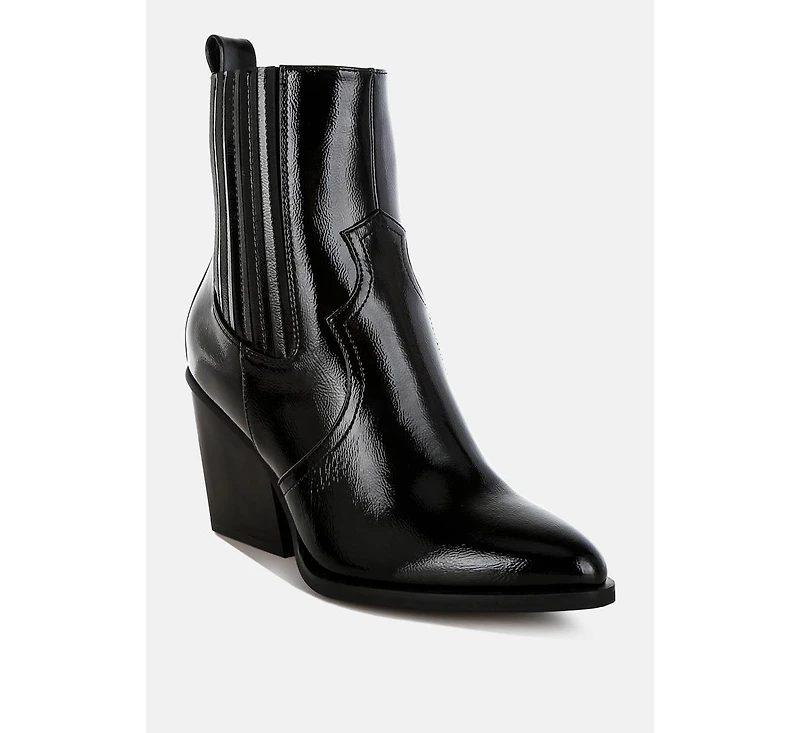 Cornus Snake Print Ankle Boots