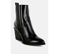 Cornus Snake Print Ankle Boots