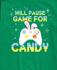 Instant Message Boys' 8-20 Pause For Candy Short-Sleeve Graphic T-Shirt
