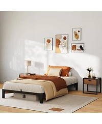 gaomon Bed Frame, Heavy Duty Metal Platform Bed Frame with Durable Iron Slat Support and Legs, No Box Spring Required