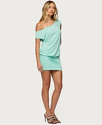 Edikted Women's Marya Off Shoulder Ruched Mini Dress