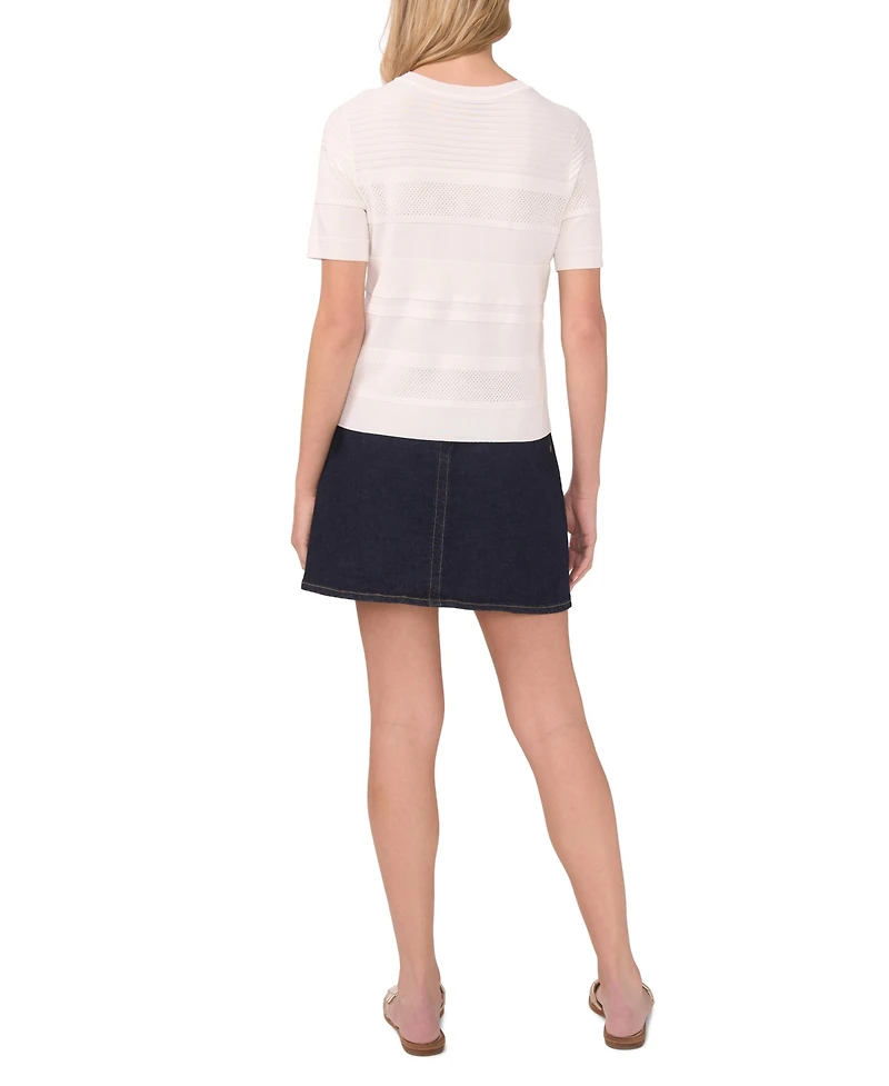 Vince Camuto Women's Crew Neck Pull-On Sweater