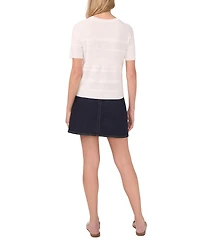 Vince Camuto Women's Crew Neck Pull-On Sweater