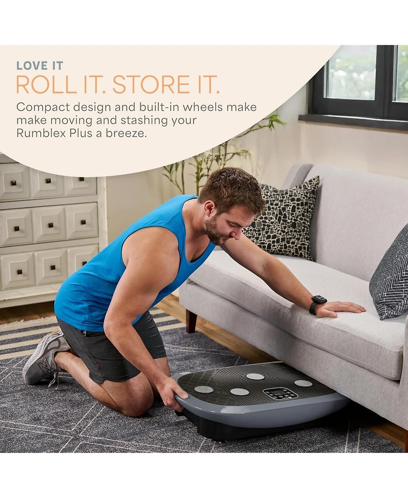 Lifepro Rhythm 4D Vibration Plate Exercise Machine – Whole Body Workout Platform with Handles, Triple Motors & Remote