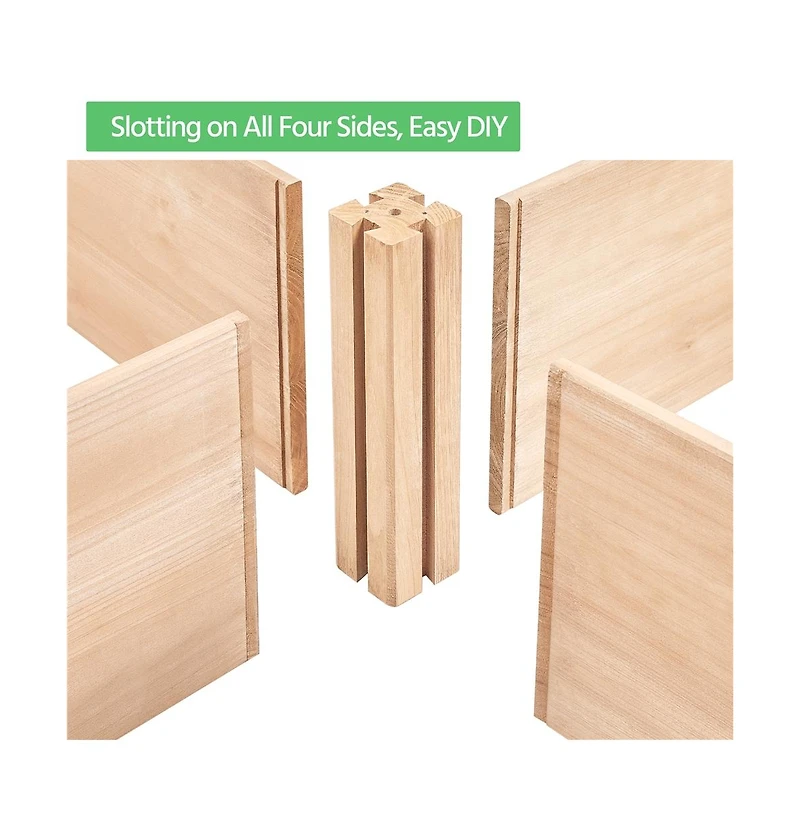 Yaheetech Wooden Raised Garden Bed Divisible Planter Box Wood