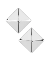 Pyramid Stud Earrings 14k Gold, White or Rose Gold