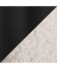 flynama Cream Sherpa Queen Headboard with Button Tufting Adjustable Height