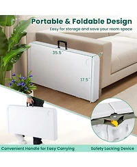 Hongge 4 Player Game Card Folding Mahjong Table with Cup Holders