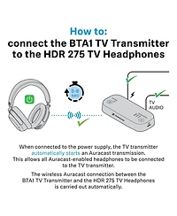 Sennheiser BTA1 Tv Transmitter for Bluetooth Auracast Wireless Headphones