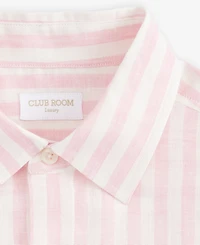Club Room Men's Long-Sleeve Lino Stripe Linen Shirt, Macy's Exclusive - Yd