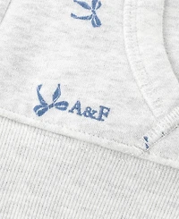 abercrombie kids Baby Girls' Flutter Full-Zip Hoodie and Joggers, 2-Piece Set