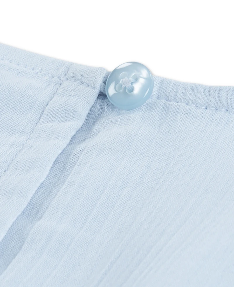 abercrombie kids Baby Girls' Pintuck Flutter Dress and Diaper Cover, 2-Piece Set