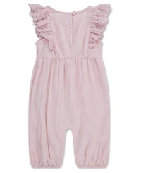 abercrombie kids Baby Girls' Flutter Sleeve Eyelet Jumpsuit