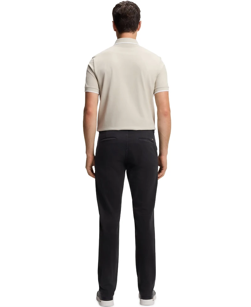 Boss by Hugo Men's Stretch-Cotton Satin Slim-Fit Chinos