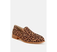 Cacani Leopard Print Heeled Loafers
