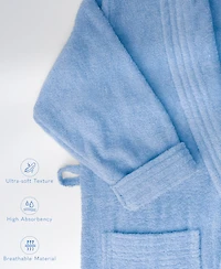 American Soft Linen Lightweight Plush Shawl Collar Bathrobes