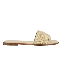 Calvin Klein Women's Kamine Woven Logo Flat Slip-On Sandals