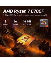 Hp Omen 16L Tower Desktop Amd Ryzen 7 64GB Ram Nvidia GeForce Rtx 5060 1TB Ssd Storage Windows 11 Pro