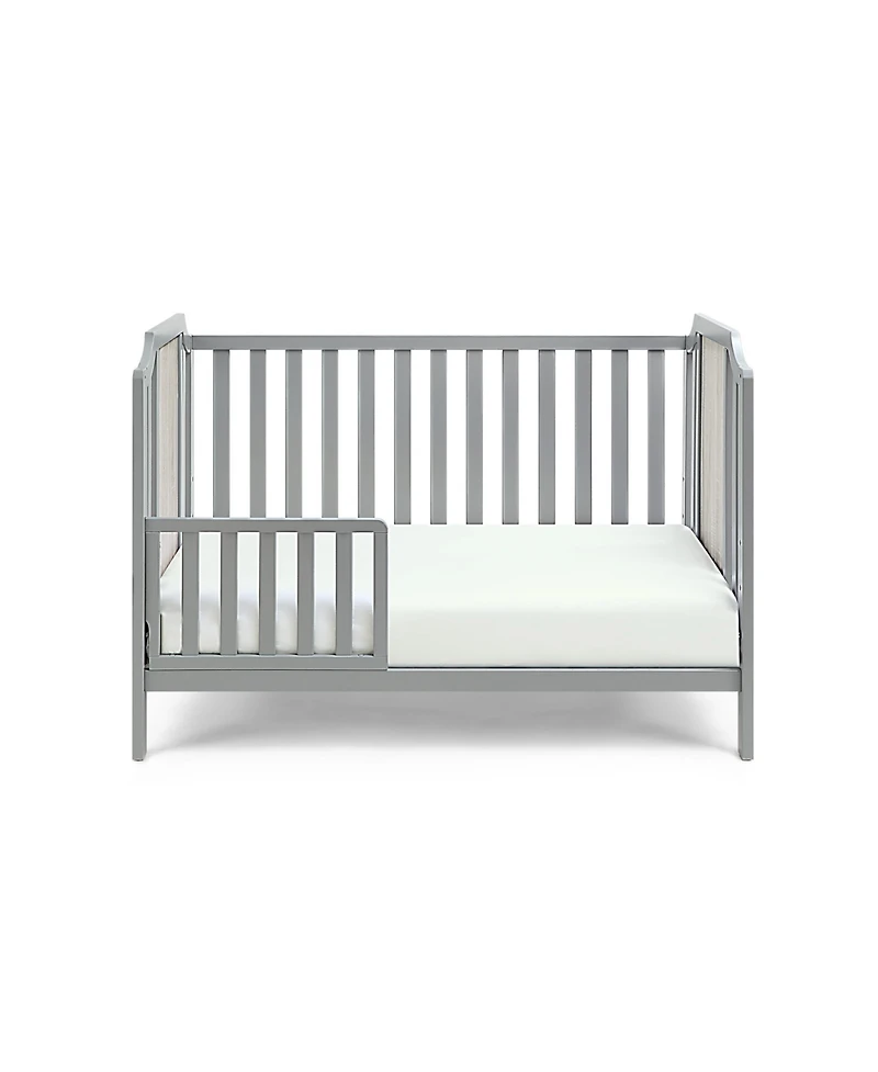 flynama 3in1 Convertible Island Crib Traditional Contemporary Style Dual Tone Finish for Baby Nursery