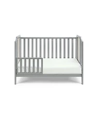 flynama 3in1 Convertible Island Crib Traditional Contemporary Style Dual Tone Finish for Baby Nursery