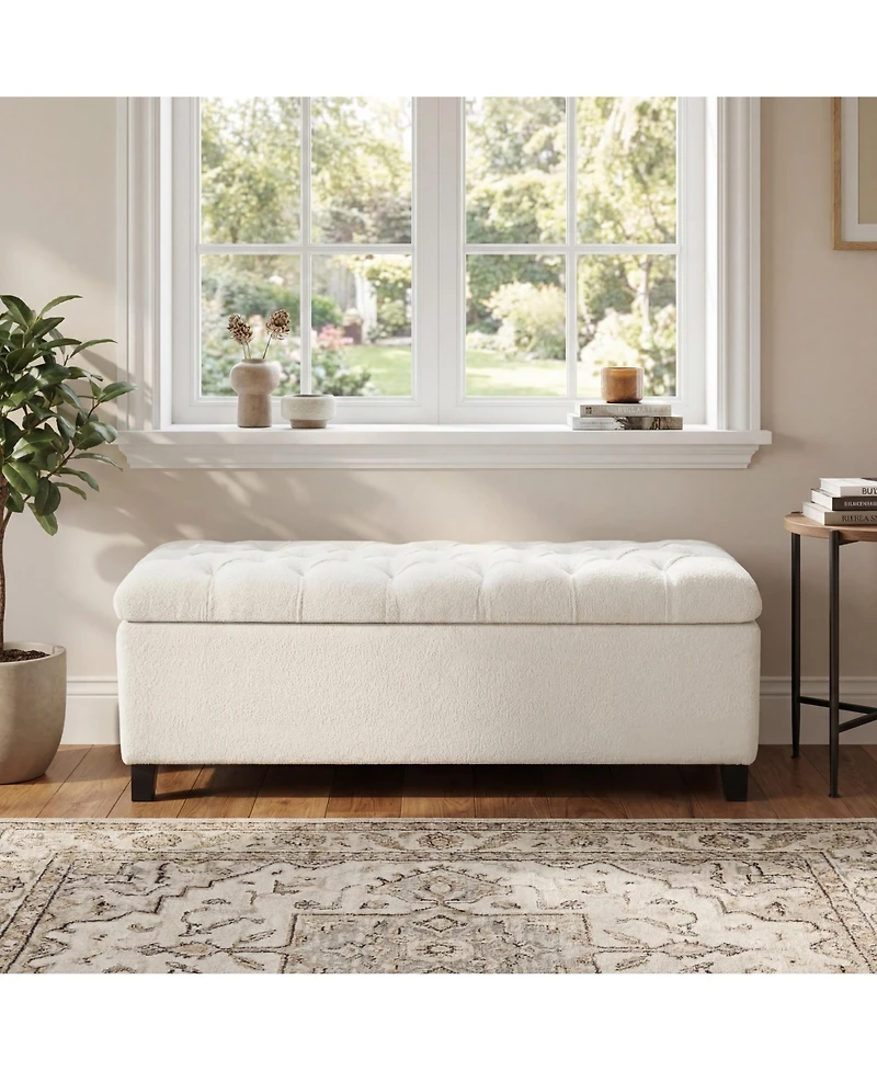Rainsken Ottoman Bench with Storage