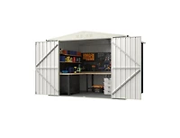 Slickblue Metal Outdoor Storage Shed 7.5 x 6.3 Ft with Secure Locking Door
