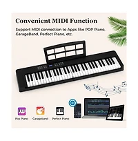 Hongge Key Foldable Piano Keyboard Full Electronic with Midi and Split Function