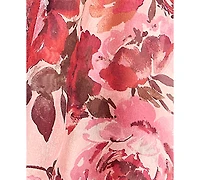 Emerald Sundae Women's Floral Printed Square Neck Short Dress