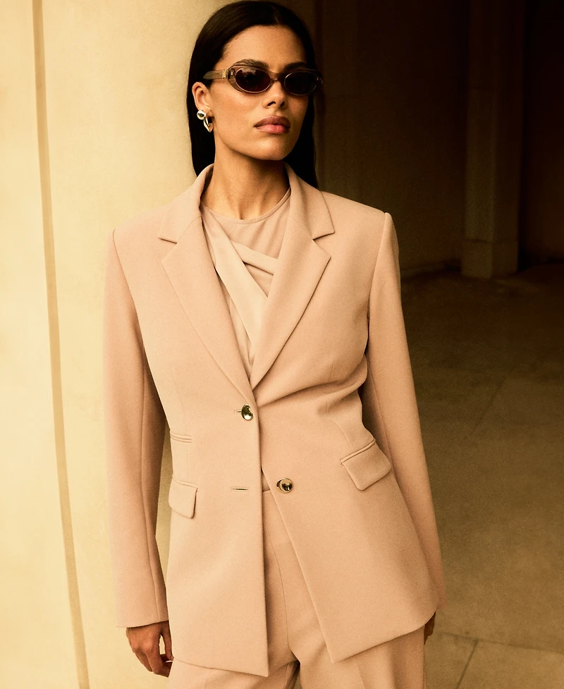 Anne Klein Women's Two-Button Peak-Lapel Blazer