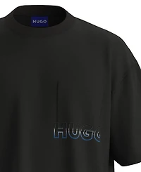 Hugo Boss Men's Nogoste Ombre Sports Logo T-Shirt