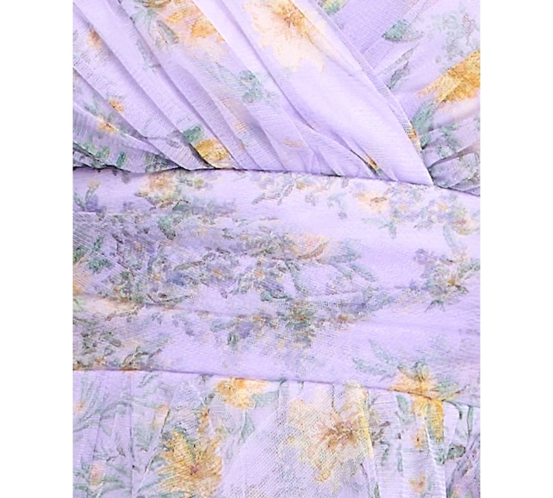 pear culture Juniors Spaghetti Strap Printed Dress