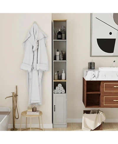 Rainsken 72" Tall Slim Storage Cabinet