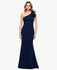 Betsy & Adam Women's One-Shoulder Ball Gown