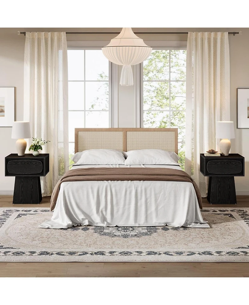 Tribesigns Modern Side End Table with Storage Drawer for Living Room, Bedroom and Small Space