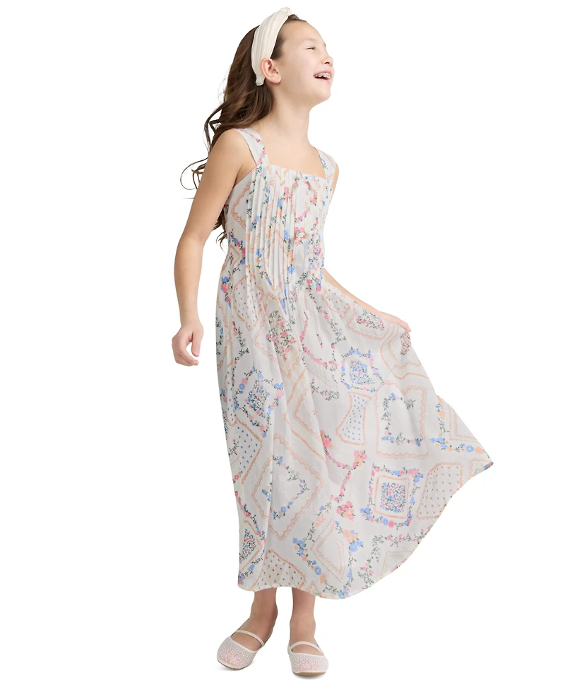 abercrombie kids Girls' Pintuck Sleeveless Maxi Dress