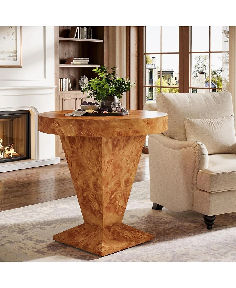 Tribesigns Round Side Table, Modern Accent Furniture for Living Room
